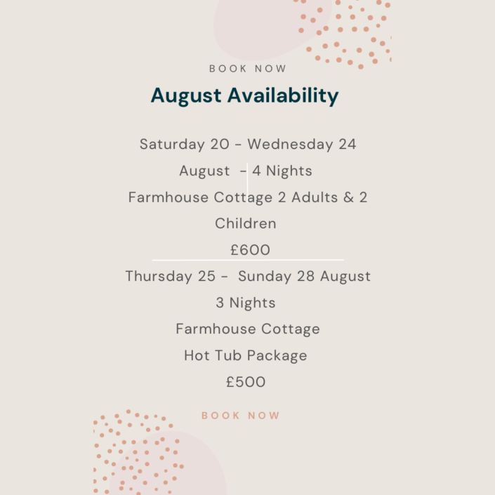 August Availability